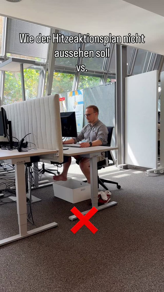 Hitzeaktionsplan - wie ihr gut bei der Hitze arbeiten könnt!
