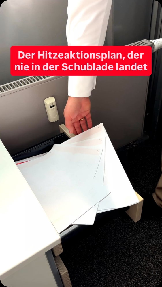 Ein Hitzeaktionsplan in der Schublade rettet niemanden. Die meisten Kommunen merken die Hitze zuerst, wenn sie da ist.